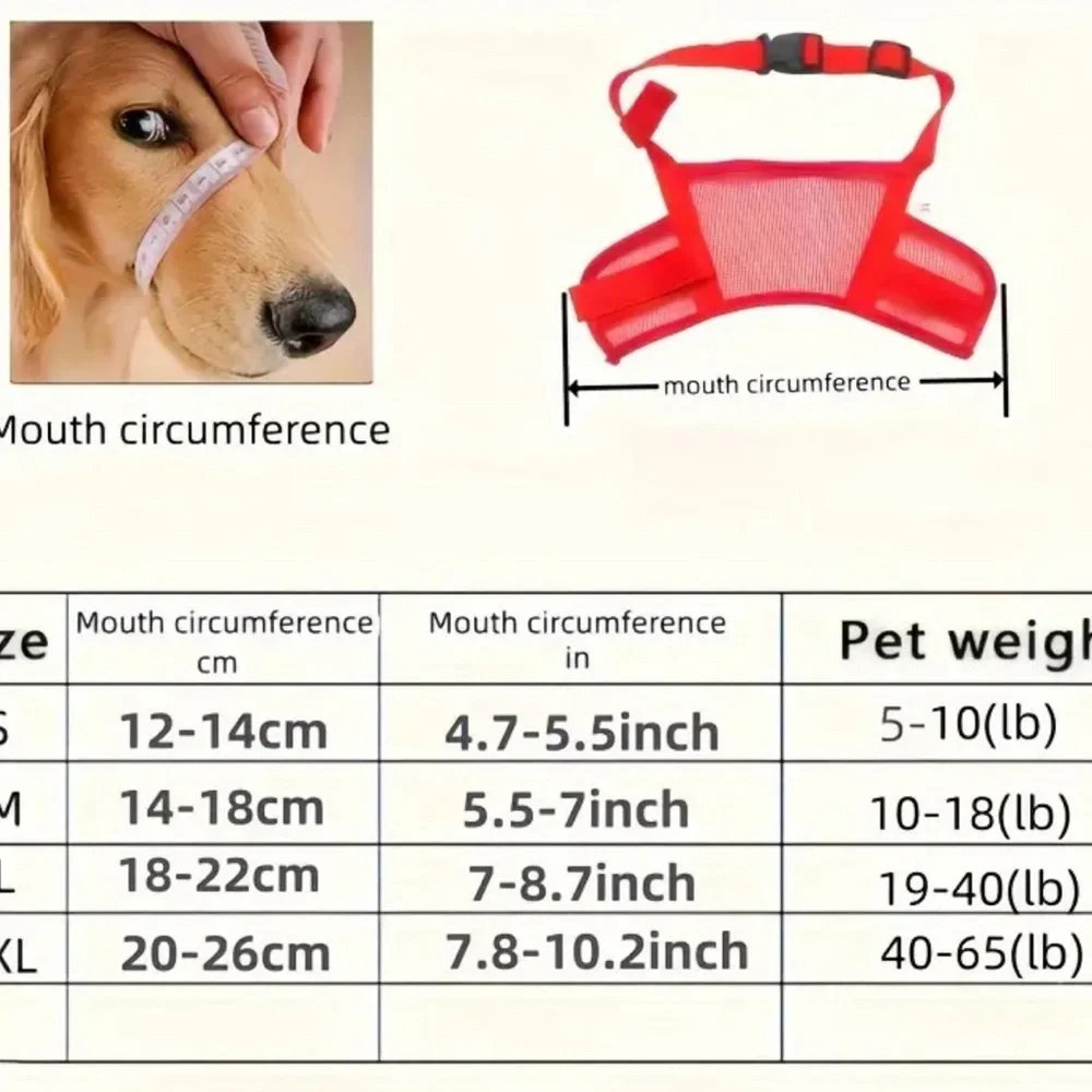 Med Dog muzzles in polyester .